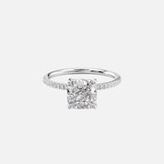 The Petal Cushion Pave Moissanite Ring - KNT - Engagement Rings, Wedding Bands & Fine Jewelry