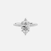 The Petal Marquise Pave Moissanite Ring - KNT - Engagement Rings, Wedding Bands & Fine Jewelry