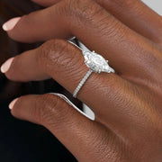The Petal Marquise Pave Moissanite Ring - KNT - Engagement Rings, Wedding Bands & Fine Jewelry