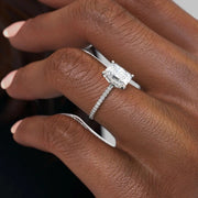 The Petal Radiant Pave Moissanite Ring - KNT - Engagement Rings, Wedding Bands & Fine Jewelry