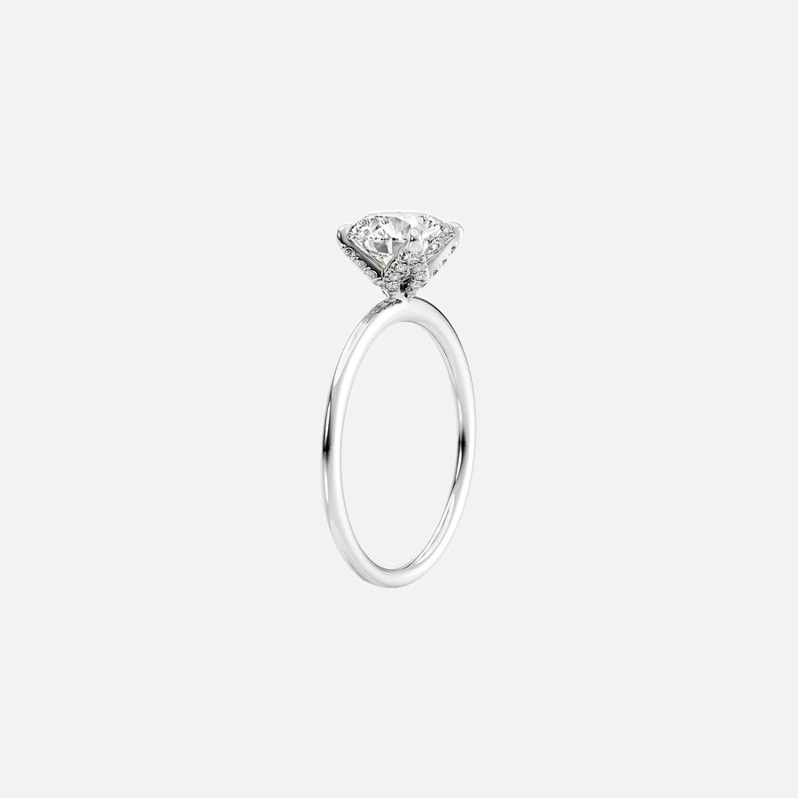 The Petal Radiant Solitaire Moissanite Ring - KNT - Engagement Rings, Wedding Bands & Fine Jewelry