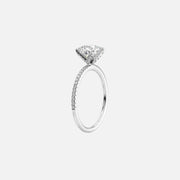 The Petal Round Pave Moissanite Ring - KNT - Engagement Rings, Wedding Bands & Fine Jewelry
