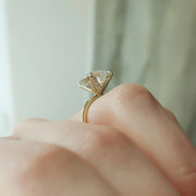 The Petal Round Solitaire Moissanite Ring - KNT - Engagement Rings, Wedding Bands & Fine Jewelry