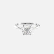 The Razor Cushion Solitaire Moissanite Ring - KNT - Engagement Rings, Wedding Bands & Fine Jewelry