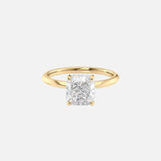 The Razor Cushion Solitaire Moissanite Ring - KNT - Engagement Rings, Wedding Bands & Fine Jewelry