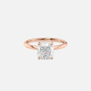 The Razor Cushion Solitaire Moissanite Ring - KNT - Engagement Rings, Wedding Bands & Fine Jewelry