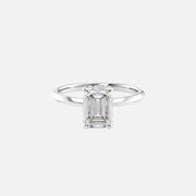 The Razor Emerald Solitaire Moissanite Ring - KNT - Engagement Rings, Wedding Bands & Fine Jewelry