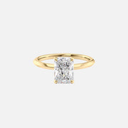  The Razor Kamellie Radiant Moissanite Ring 18k Yellow Gold 001