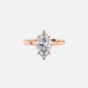 The Razor Marquise Solitaire Moissanite Ring - KNT - Engagement Rings, Wedding Bands & Fine Jewelry