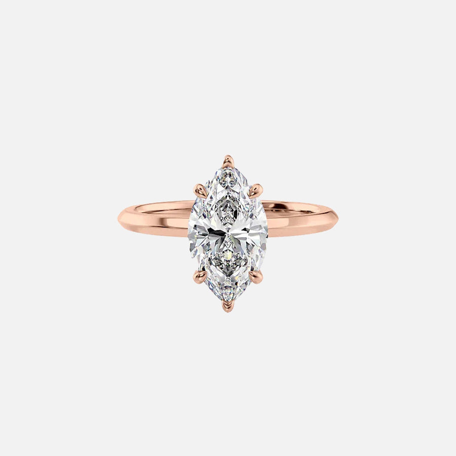 The Razor Marquise Solitaire Moissanite Ring - KNT - Engagement Rings, Wedding Bands & Fine Jewelry