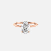 The Razor Oval Solitaire Moissanite Ring - KNT - Engagement Rings, Wedding Bands & Fine Jewelry