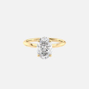 The Razor Oval Solitaire Moissanite Ring - KNT - Engagement Rings, Wedding Bands & Fine Jewelry