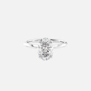 The Razor Oval Solitaire Moissanite Ring - KNT - Engagement Rings, Wedding Bands & Fine Jewelry
