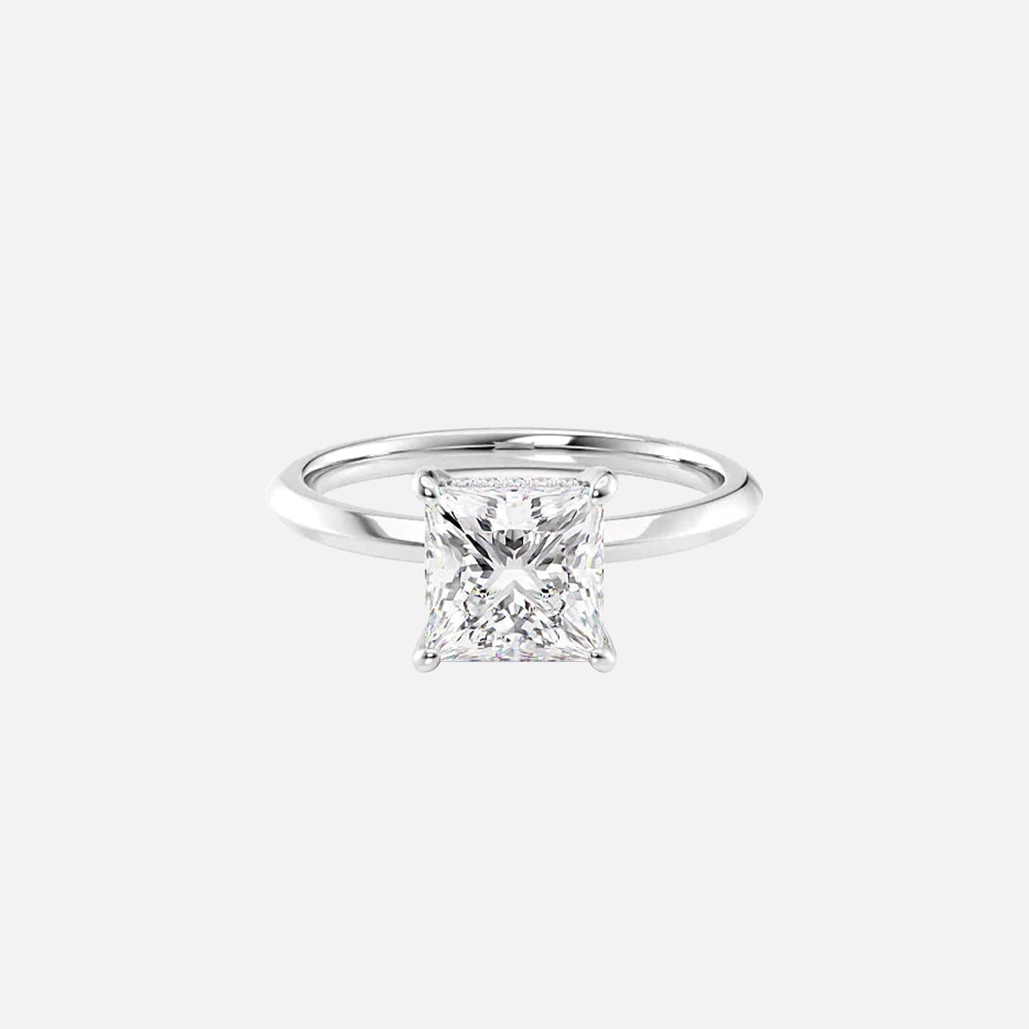 The Razor Princess Solitaire Moissanite Ring - KNT - Engagement Rings, Wedding Bands & Fine Jewelry