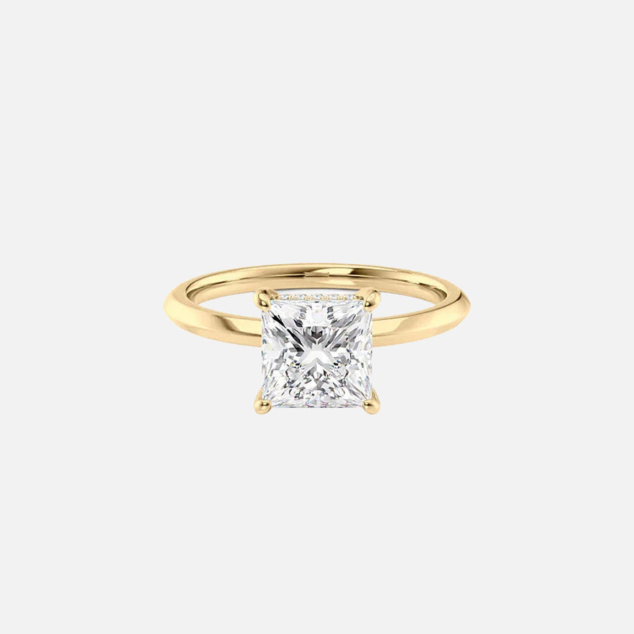 The Razor Princess Solitaire Moissanite Ring - KNT - Engagement Rings, Wedding Bands & Fine Jewelry