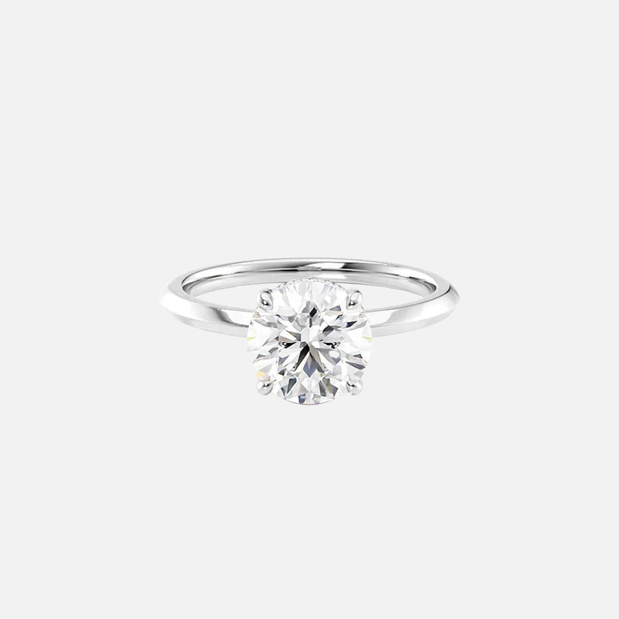 The Razor Round Solitaire Moissanite Ring - KNT - Engagement Rings, Wedding Bands & Fine Jewelry