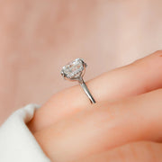 The Razor Round Solitaire Moissanite Ring - KNT - Engagement Rings, Wedding Bands & Fine Jewelry
