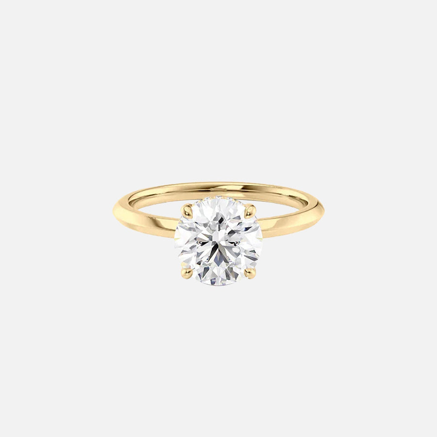 The Razor Round Solitaire Moissanite Ring - KNT - Engagement Rings, Wedding Bands & Fine Jewelry