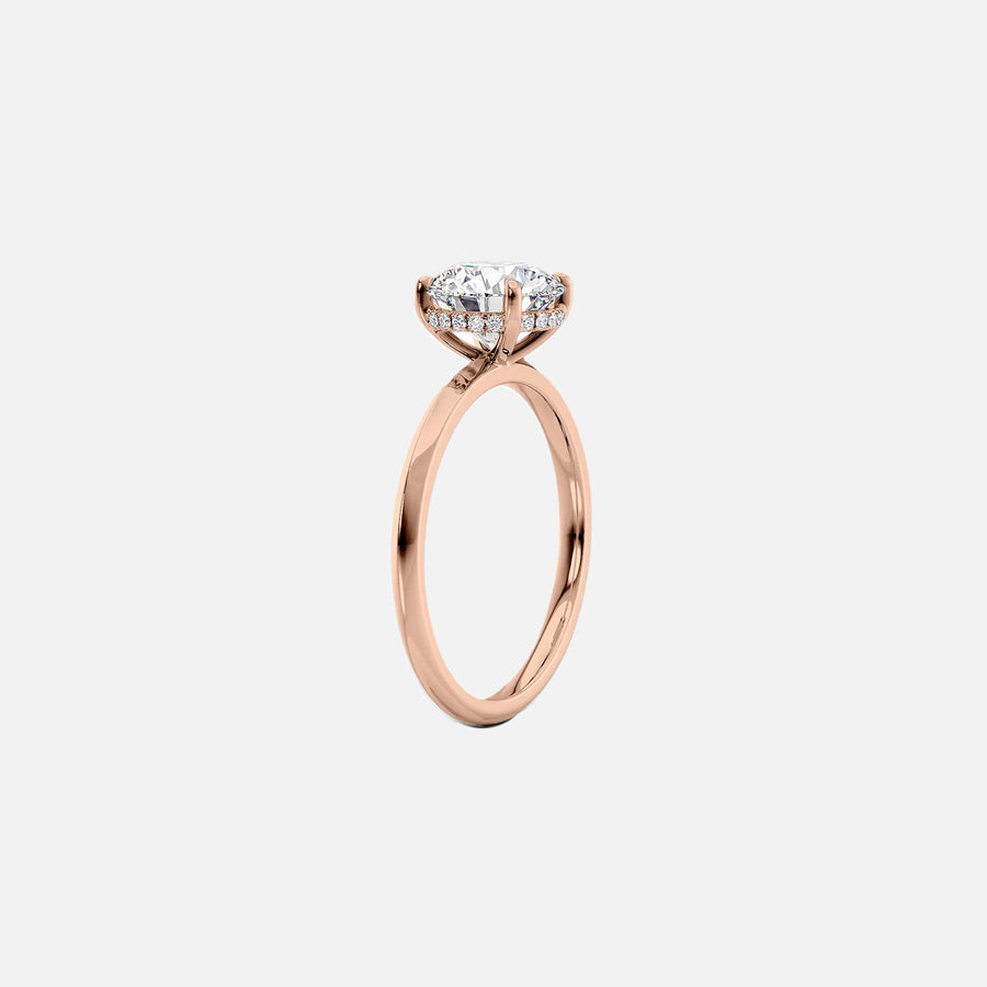 The Razor Round Solitaire Moissanite Ring - KNT - Engagement Rings, Wedding Bands & Fine Jewelry