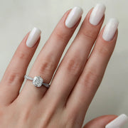  The Rebecca Cushion Moissanite Ring 14k White Gold 003 Final
