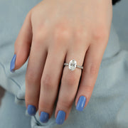  The Rebecca Oval Moissanite Ring 14k White Gold 003 Final