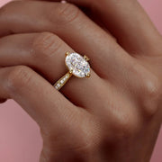  The Rebecca Oval Moissanite Ring 14k Yellow Gold 005 Final