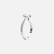  The Rebecca Pear Moissanite Ring 14k White Gold 002