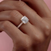 The Rosie Cushion Pave Moissanite Ring - KNT - Engagement Rings, Wedding Bands & Fine Jewelry