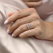 The Rosie Cushion Pave Moissanite Ring - KNT - Engagement Rings, Wedding Bands & Fine Jewelry