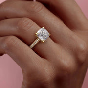 The Rosie Cushion Pave Moissanite Ring - KNT - Engagement Rings, Wedding Bands & Fine Jewelry