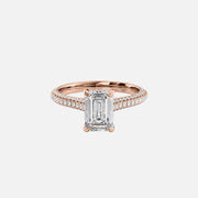 The Rosie Emerald Pave Moissanite Ring - KNT - Engagement Rings, Wedding Bands & Fine Jewelry