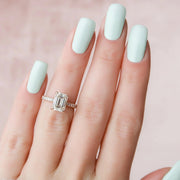 The Rosie Emerald Pave Moissanite Ring - KNT - Engagement Rings, Wedding Bands & Fine Jewelry