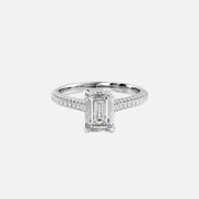The Rosie Emerald Pave Moissanite Ring - KNT - Engagement Rings, Wedding Bands & Fine Jewelry