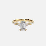 The Rosie Emerald Pave Moissanite Ring - KNT - Engagement Rings, Wedding Bands & Fine Jewelry