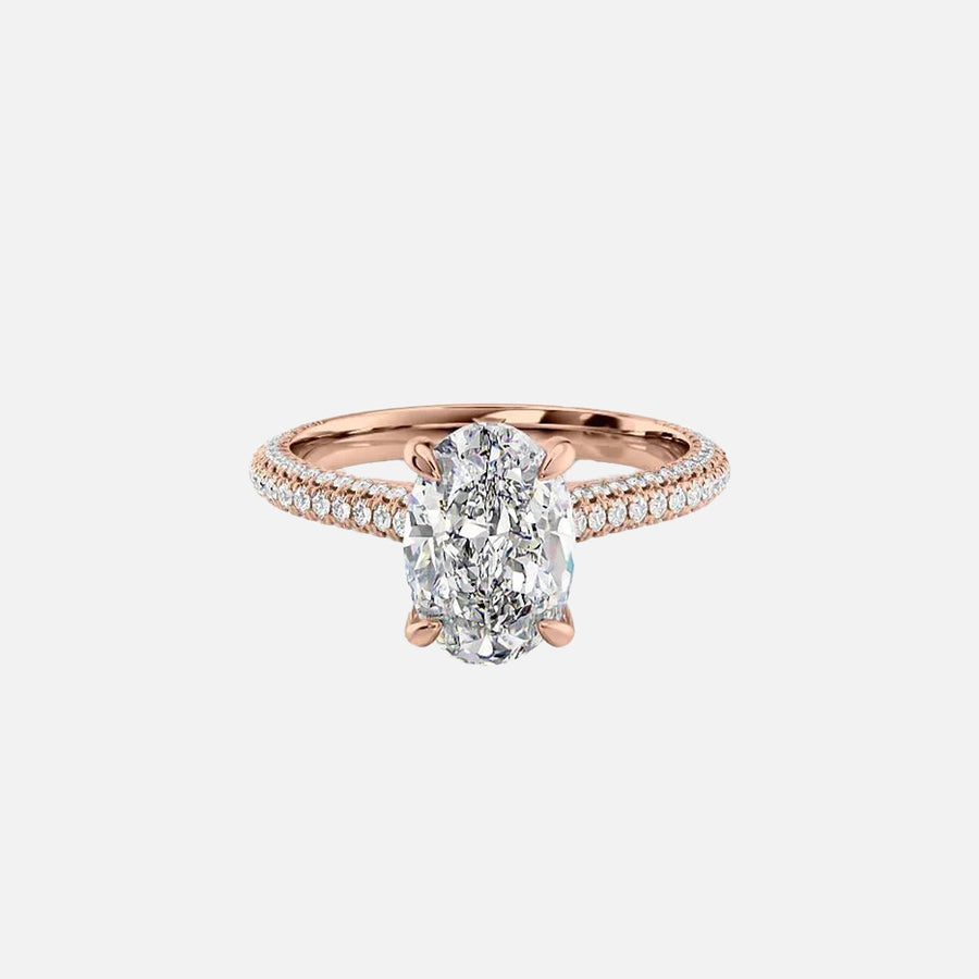 The Rosie Oval Pave Moissanite Ring - KNT - Engagement Rings, Wedding Bands & Fine Jewelry