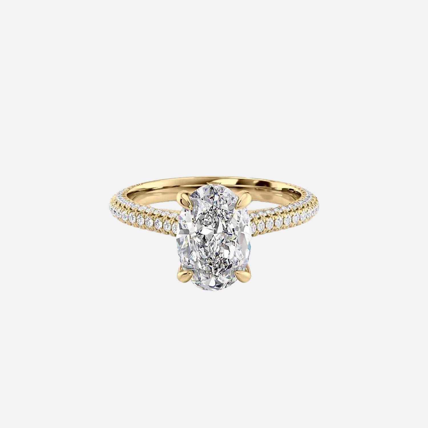 The Rosie Oval Pave Moissanite Ring - KNT - Engagement Rings, Wedding Bands & Fine Jewelry