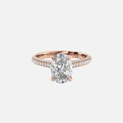 The Rosie Oval Pave Moissanite Ring - KNT - Engagement Rings, Wedding Bands & Fine Jewelry