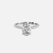 The Rosie Oval Pave Moissanite Ring - KNT - Engagement Rings, Wedding Bands & Fine Jewelry