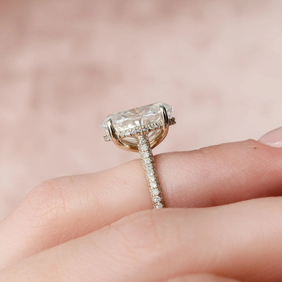 The Rosie Oval Pave Moissanite Ring - KNT - Engagement Rings, Wedding Bands & Fine Jewelry