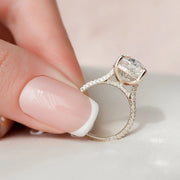 The Rosie Oval Pave Moissanite Ring - KNT - Engagement Rings, Wedding Bands & Fine Jewelry