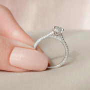 The Rosie Pear Pave Moissanite Ring - KNT - Engagement Rings, Wedding Bands & Fine Jewelry