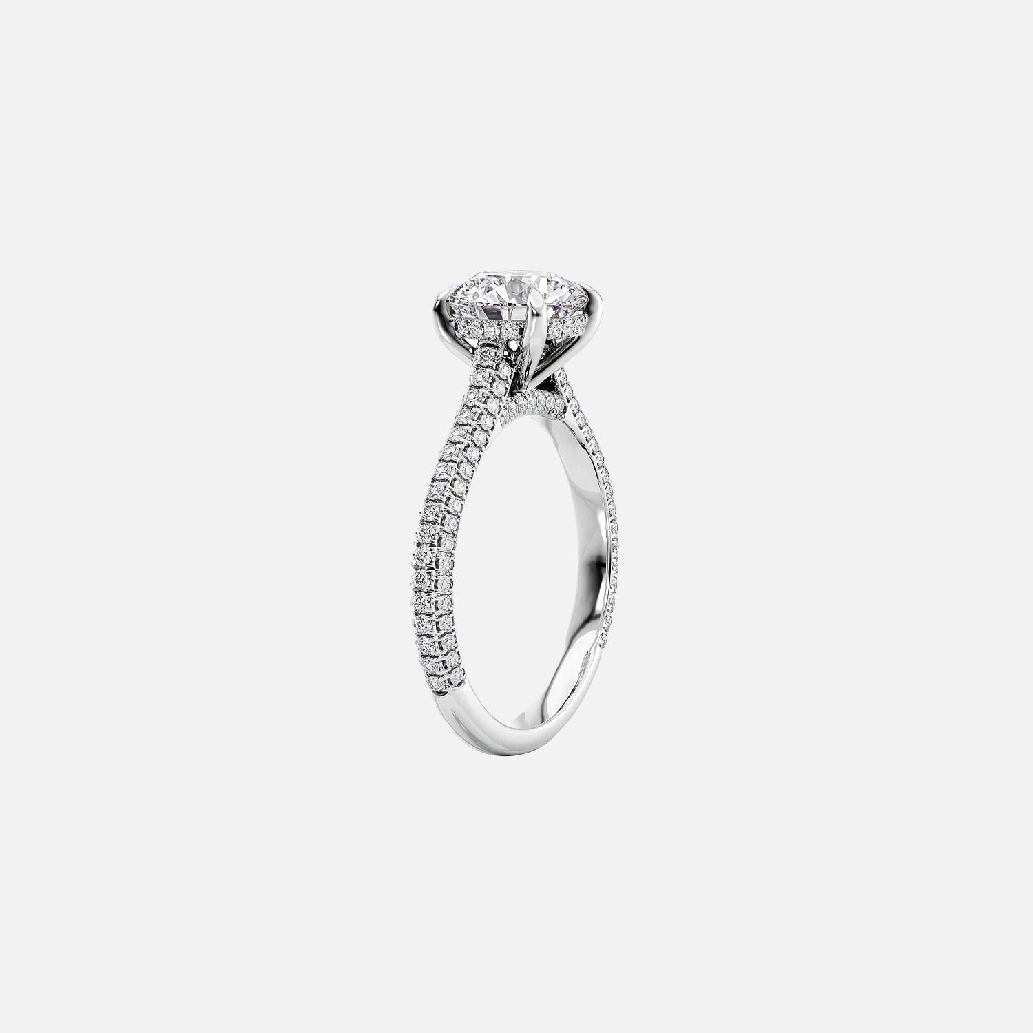 The Rosie Princess Pave Moissanite Ring - KNT - Engagement Rings, Wedding Bands & Fine Jewelry
