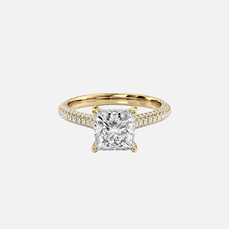 The Rosie Princess Pave Moissanite Ring - KNT - Engagement Rings, Wedding Bands & Fine Jewelry