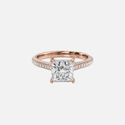 The Rosie Princess Pave Moissanite Ring - KNT - Engagement Rings, Wedding Bands & Fine Jewelry
