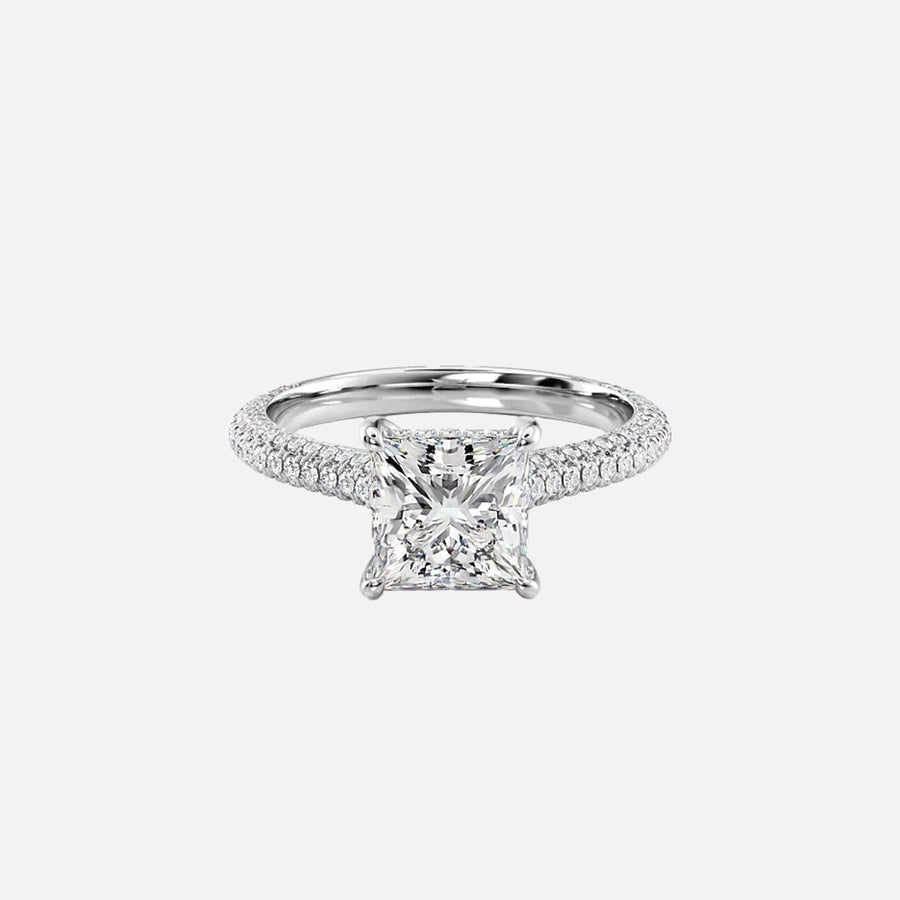 The Rosie Princess Pave Moissanite Ring - KNT - Engagement Rings, Wedding Bands & Fine Jewelry