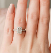 The Rosie Radiant Pave Moissanite Ring - KNT - Engagement Rings, Wedding Bands & Fine Jewelry