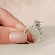 The Rosie Radiant Pave Moissanite Ring - KNT - Engagement Rings, Wedding Bands & Fine Jewelry