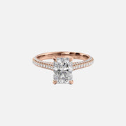 The Rosie Radiant Pave Moissanite Ring - KNT - Engagement Rings, Wedding Bands & Fine Jewelry