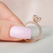 The Rosie Round Pave Moissanite Ring - KNT - Engagement Rings, Wedding Bands & Fine Jewelry