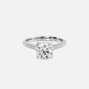 The Rosie Round Pave Moissanite Ring - KNT - Engagement Rings, Wedding Bands & Fine Jewelry